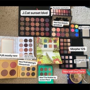 Eyeshadow comboTarte,PUR, Laura lee,Juvia’s place